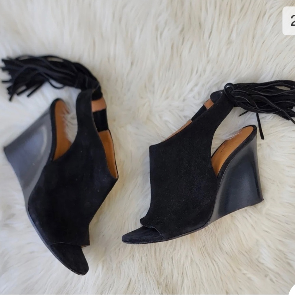 Like new Chloe Fringe Wedges
